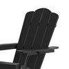 Flash Furniture Black Adirondack Rocking Chair with Cupholder LE-HMP-1045-31-BK-GG